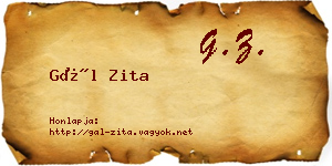 Gál Zita névjegykártya